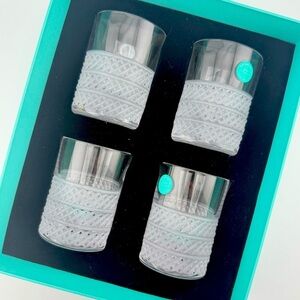 NEW Tiffany & Co. Diamond Point Crystal Shot Glasses